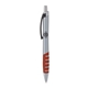 a silver body & black clip & orange grip apex mix or match ballpoint pen
