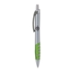 a silver body & charcoal clip & lime grip apex mix or match ballpoint pen