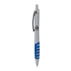 a silver body & charcoal clip & blue grip apex mix or match ballpoint pen