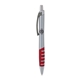 a silver body & charcoal clip & red grip apex mix or match ballpoint pen