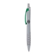 a silver body & green clip & silver grip apex mix or match ballpoint pen