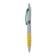 a silver body & green clip & yellow grip apex mix or match ballpoint pen
