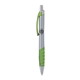 a silver body & lime clip & lime grip apex mix or match ballpoint pen