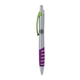 a silver body & lime clip & purple grip apex mix or match ballpoint pen