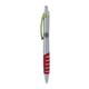 a silver body & lime clip & red grip apex mix or match ballpoint pen