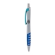 a silver body & light blue clip & blue grip apex mix or match ballpoint pen