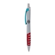 a silver body & light blue clip & red grip apex mix or match ballpoint pen