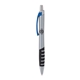 a silver body & blue clip & black grip apex mix or match ballpoint pen