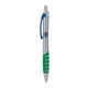 a silver body & blue clip & green grip apex mix or match ballpoint pen