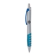 a silver body & blue clip & light blue grip apex mix or match ballpoint pen
