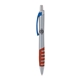 a silver body & blue clip & orange grip apex mix or match ballpoint pen