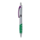 a silver body & purple clip & green grip apex mix or match ballpoint pen