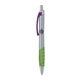 a silver body & purple clip & lime grip apex mix or match ballpoint pen