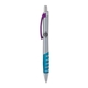 a silver body & purple clip & light blue grip apex mix or match ballpoint pen