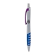 a silver body & purple clip & blue grip apex mix or match ballpoint pen