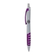 a silver body & purple clip & purple grip apex mix or match ballpoint pen