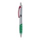 a silver body & red clip & green grip apex mix or match ballpoint pen