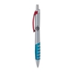 a silver body & red clip & light blue grip apex mix or match ballpoint pen
