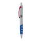 a silver body & red clip & blue grip apex mix or match ballpoint pen