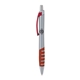 a silver body & red clip & orange grip apex mix or match ballpoint pen