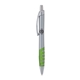 a silver body & silver clip & lime grip apex mix or match ballpoint pen