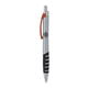 a silver body & orange clip & black grip apex mix or match ballpoint pen