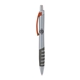 a silver body & orange clip & charcoal grip apex mix or match ballpoint pen