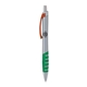 a silver body & orange clip & green grip apex mix or match ballpoint pen
