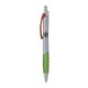 a silver body & orange clip & lime grip apex mix or match ballpoint pen