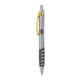 a silver body & yellow clip & charcoal grip apex mix or match ballpoint pen