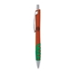 a orange body & chrome clip & green grip apex mix or match ballpoint pen