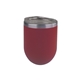 a maroon sipper wine tumbler with copper insulation