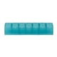 aerial view a translucent aqua quick - care 7 day weekly med minder, image 1 of 8