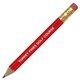 aerial view a red golf pencil (hex with eraser), image 1 of 2
