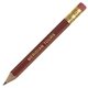 aerial view a maroon golf pencil (hex with eraser), image 1 of 2