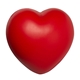 aerial view a red slow return foam heart stress ball - stress reliever, image 1 of 4