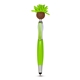 aerial view a green-lime multi - culture moptoppers(tm) screen cleaner with stylus pen (brown color), image 1 of 6