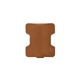 aerial view a tan gilder leather earbud wrap, image 1 of 2