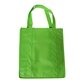 aerial view a lime green enviro - shopper non - woven tote bag - 13 x 15, image 1 of 2