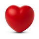 aerial view a red valentine heart stress ball, image 1 of 4
