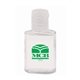 aerial view a clear/citrus scent 0.5 oz square hand sanitizer, image 1 of 2