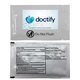 a white individual antibacterial wipes
