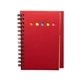 aerial view a red eco mini - sticky book(tm) with ruler, image 1 of 3