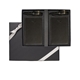 aerial view a black leeman whitney marquis two luggage tag set, image 1 of 3