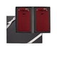 aerial view a red leeman whitney marquis two luggage tag set, image 1 of 3
