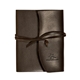aerial view a brown leeman americana leather - wrapped journal, image 1 of 5