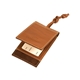 aerial view a tan leeman voyager magnetic luggage tag, image 1 of 2