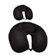 aerial view a black loosen up neck back pillow, image 1 of 2