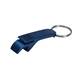 aerial view a navy aluminum bottle / can opener key ring, image 1 of 2