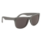 aerial view a solid gray two tone rubberized sunglasses, image 1 of 3
